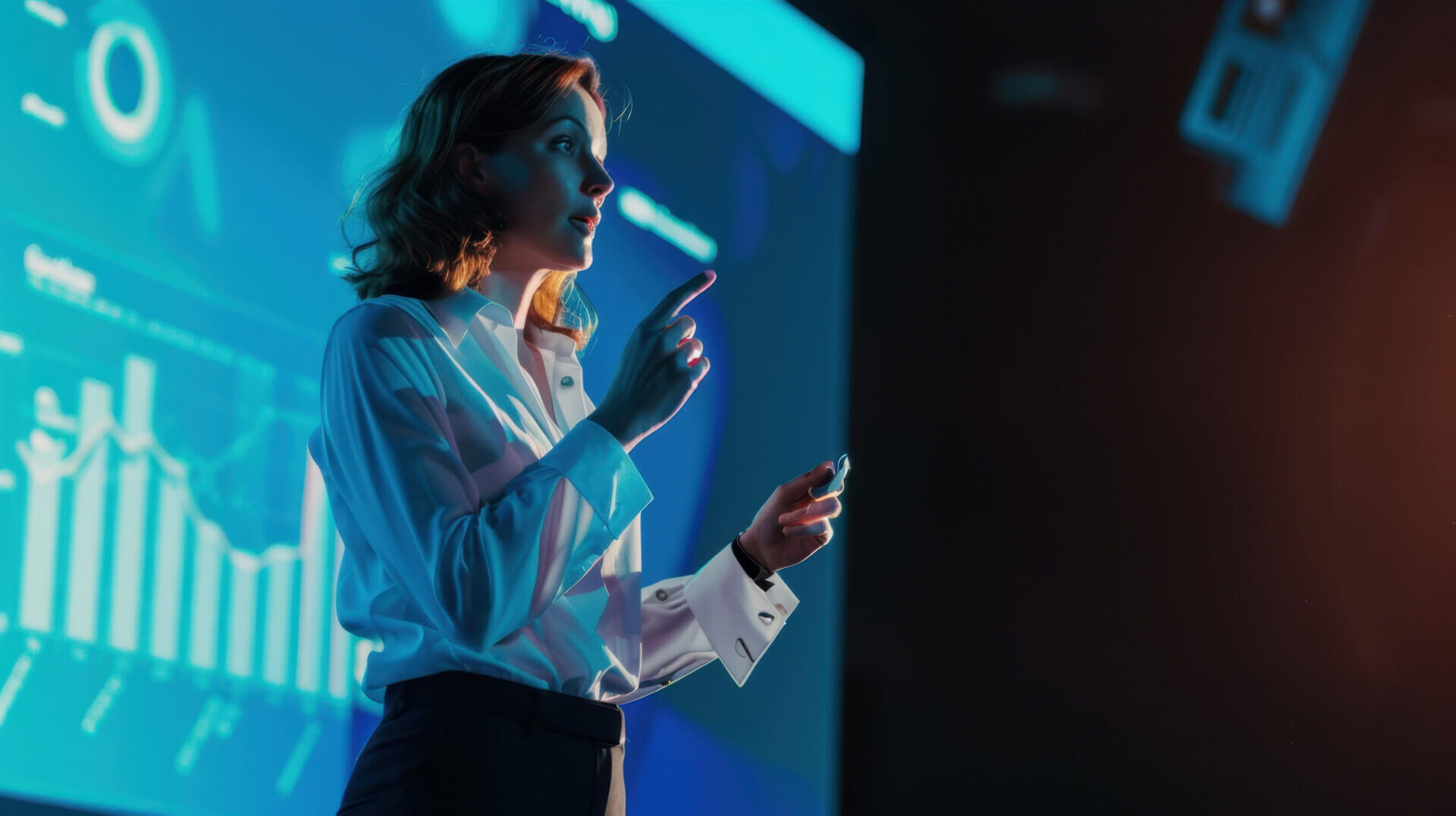 Woman doing a presentation